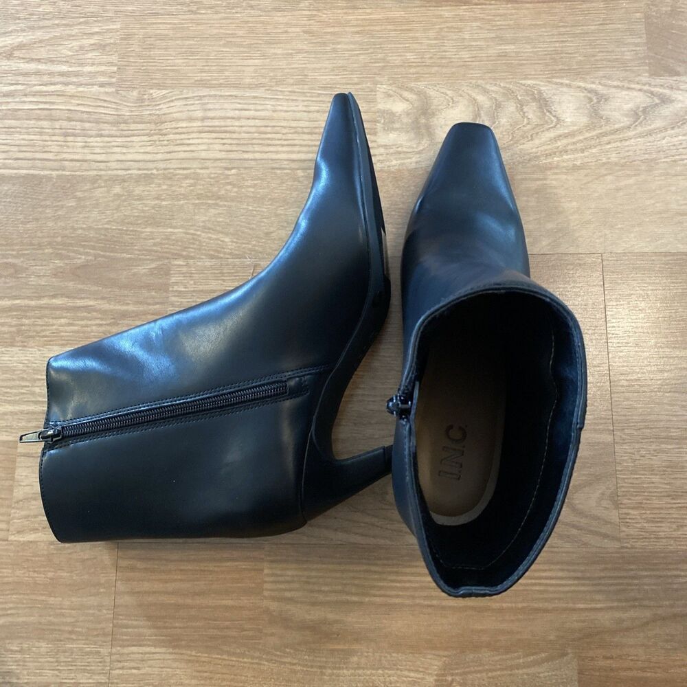 I.N.C. International Concepts Womens Sareya Mid-Heel Bootie Black Smooth 9.5M - Picture 10 of 16